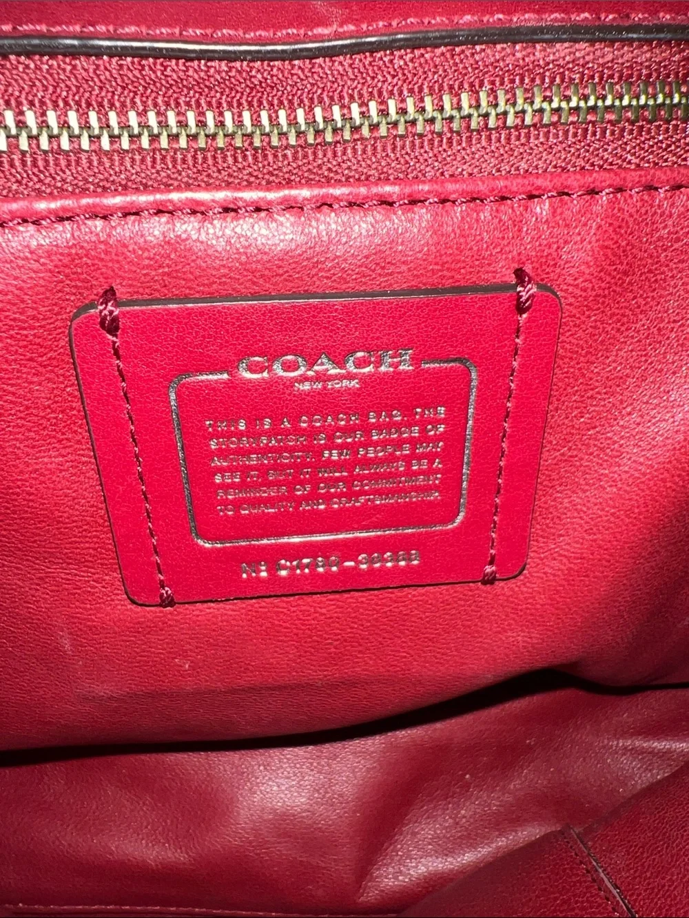 Coach Drifter Top-handle Satche! (Model 38388) Red Leather Purse Shoulder Bag - Picture 2 of 14